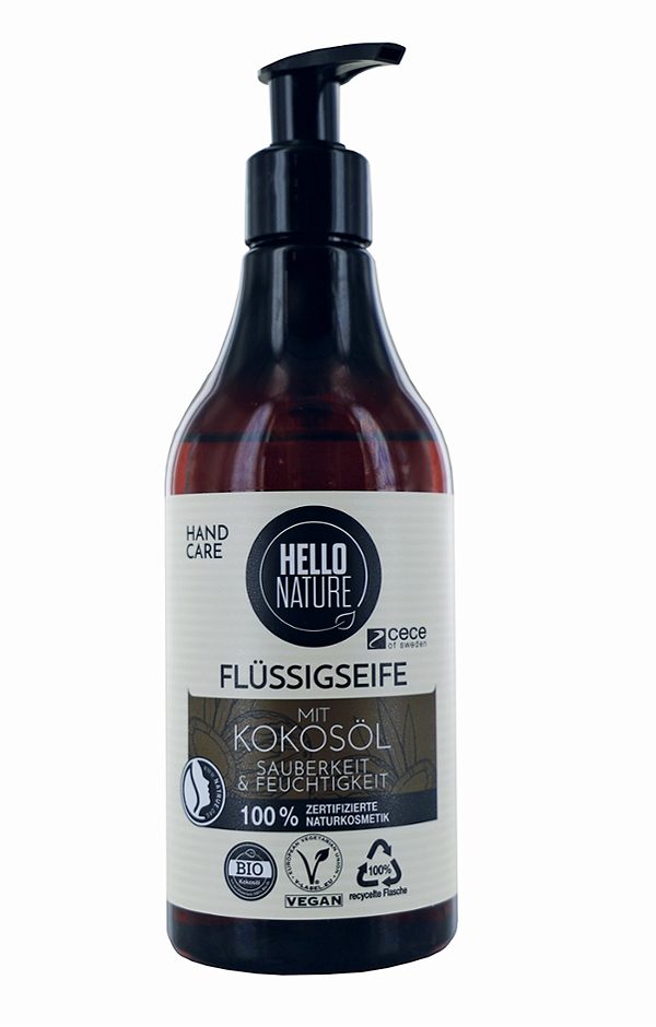 Hello Nature Flüssigseife mit Kokosöl 270ml