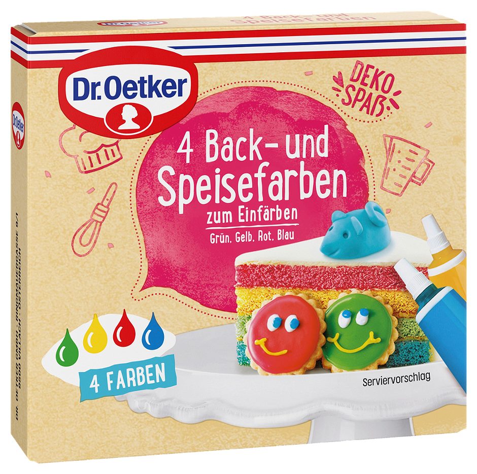 Dr. Oetker Back- & Speisefarben 4x10g 40 G