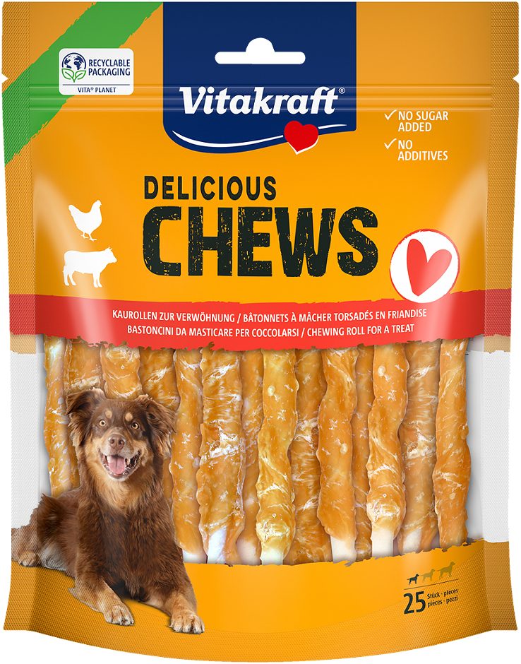 Vitakraft Hundesnacks Kaurollen mit Rind & Huhn 300 G