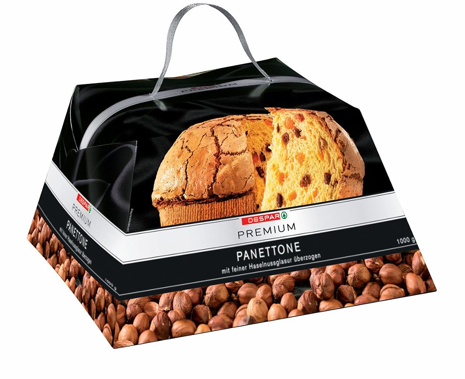 DESPAR PREMIUM Panettone mit feiner Haselnussglasur 1 KG