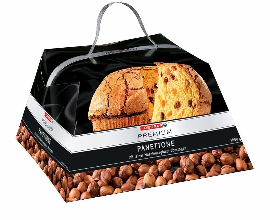 DESPAR PREMIUM Panettone mit feiner Haselnussglasur 1 KG