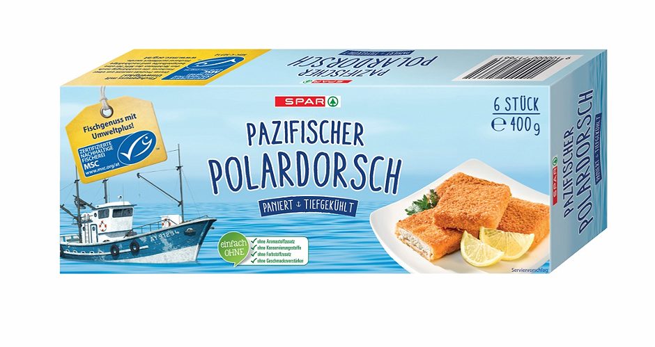 SPAR Pazifischer Polardorsch paniert, tiefgekühlt 6 Stück 400 G