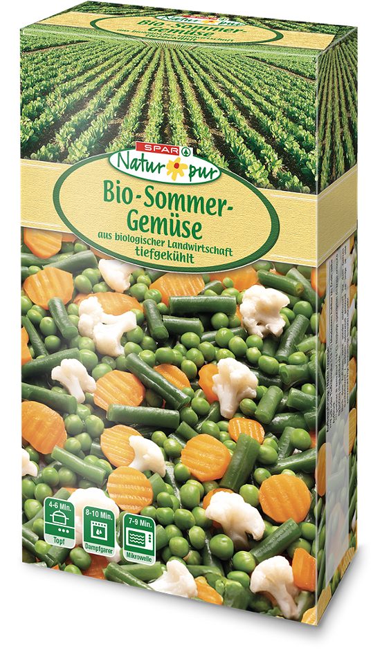 SPAR Natur*pur Bio-Sommergemüse tiefgekühlt 300 G
