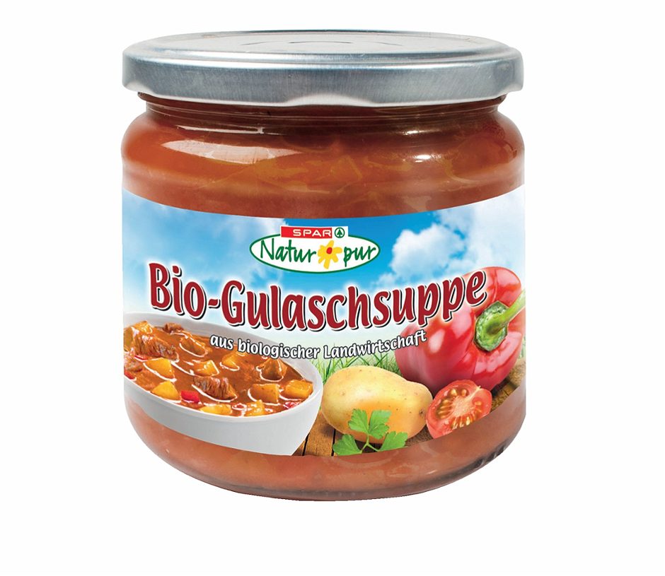SPAR Natur*pur Bio-Gulaschsuppe 370 G
