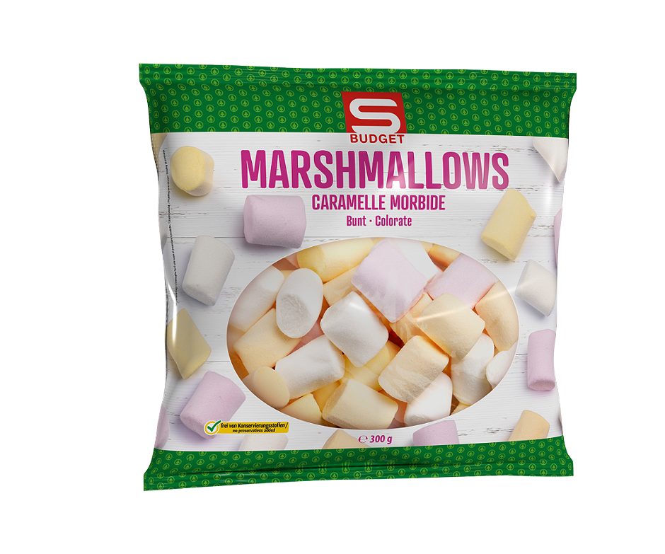 S-BUDGET Marshmallows Bunt 300 G