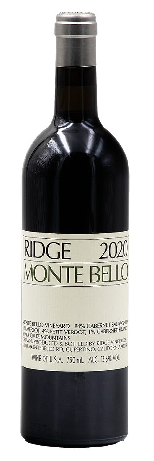 Ridge Vineyards Cabernet Sauvignon Monte Bello 2020 0,75 L