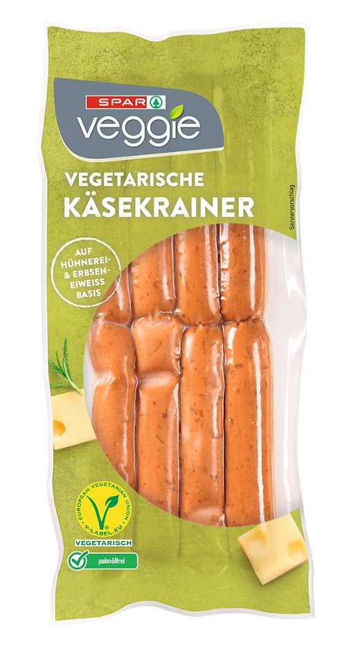 SPAR Veggie vegane Mini-Krainer 8 Stück 180 G
