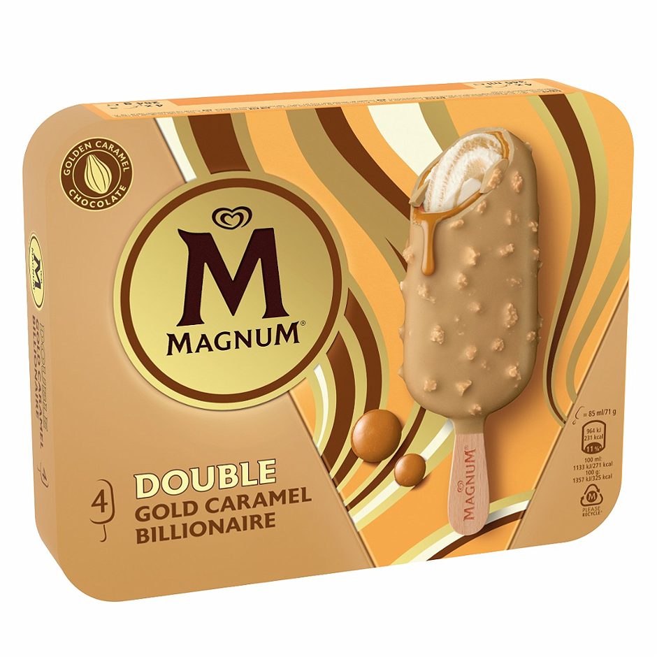 Magnum Multipack Gold Caramel Billionaire 4 Stück 360 ML