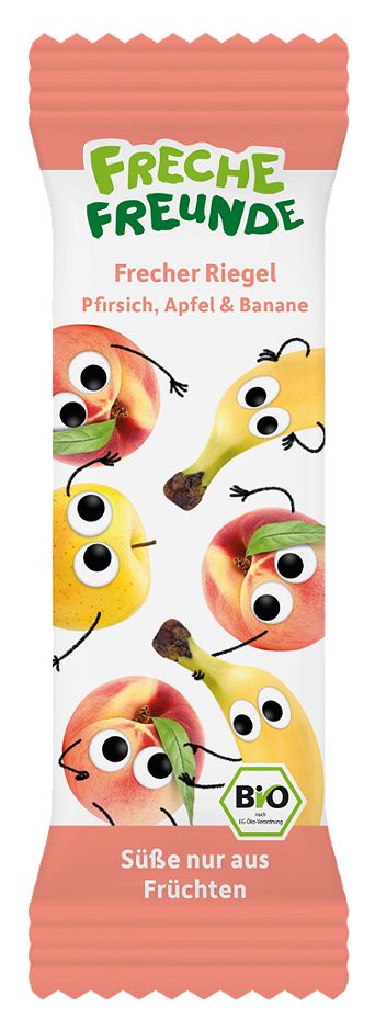 Freche Freunde Bio Riegel Pfirsich Apfel Banane 21 G