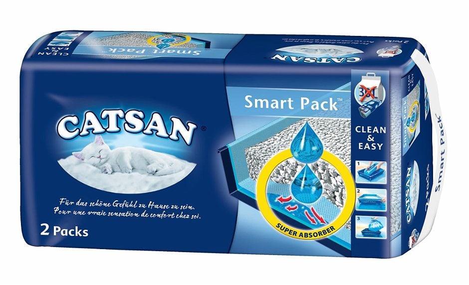 Catsan Smart Pack Katzenstreu Super Absorber 2 Stück 4 KG