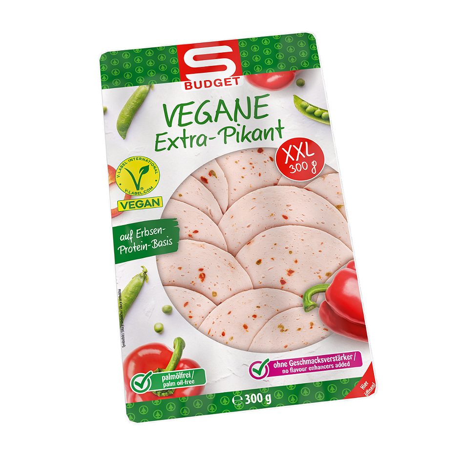 S-BUDGET vegane Extra Pikant XXL 300 G