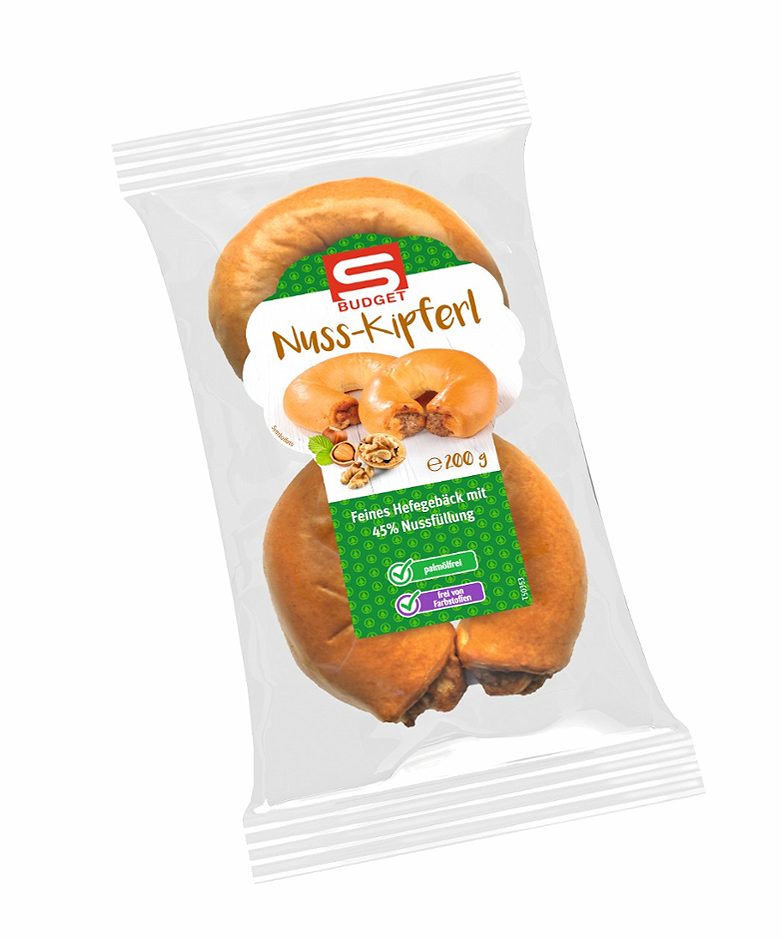 S-BUDGET Nusskipferl 200 G