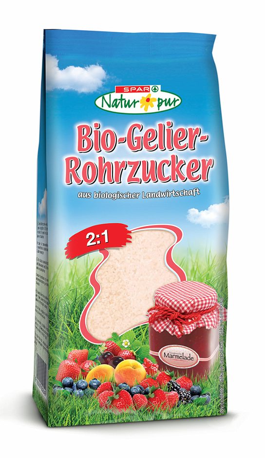 SPAR Natur*pur Bio-Gelier-Rohrzucker 2:1 500 G
