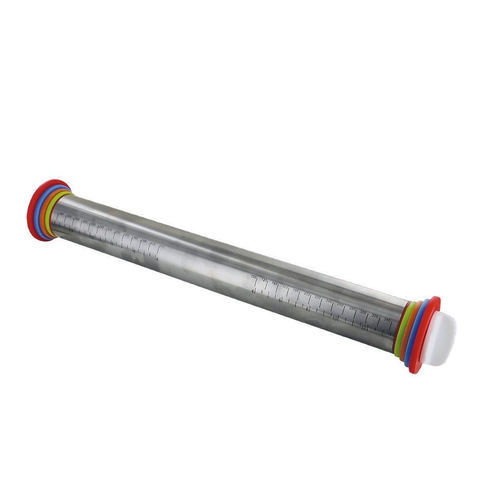 Superior Design Products Teigroller aus Edelstahl mit Abstandhalter