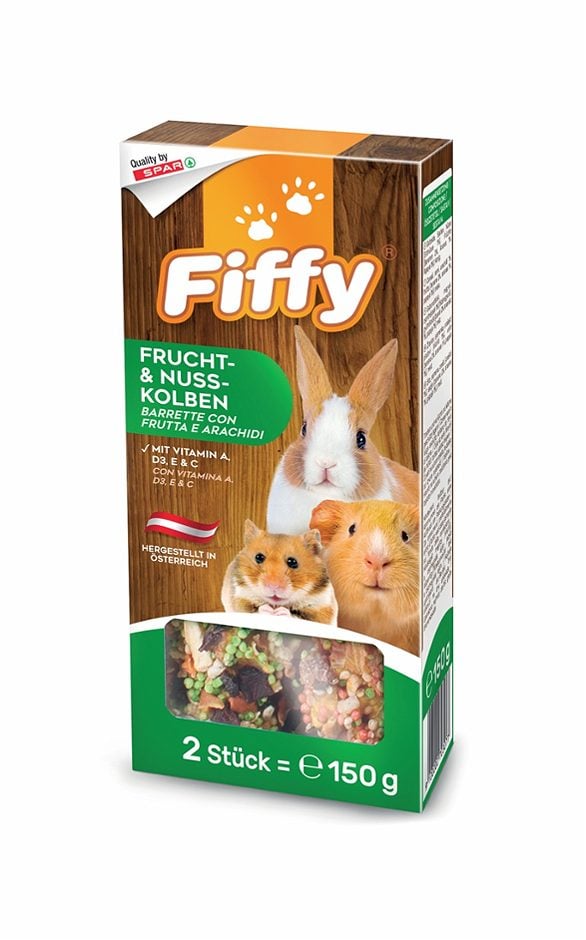 Fiffy Frucht- & Nuss-Kolben 2 Stück 150 G