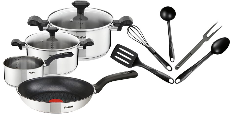 Tefal Topf- und Pfannenset 11-teilig Comfort Max