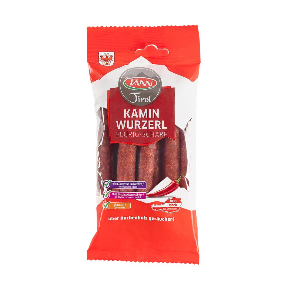 TANN Tiroler Kaminwurzerl feurig 150 G
