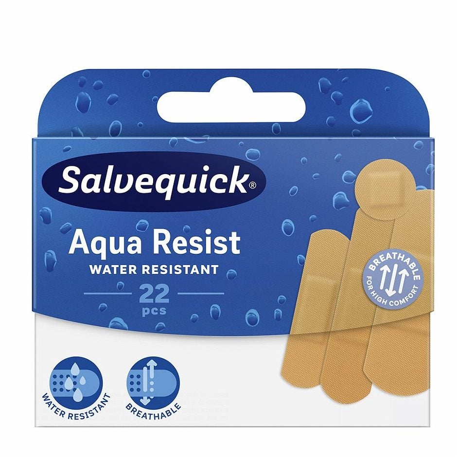 Salvequick Pflaster Aqua Resist 22 Stück