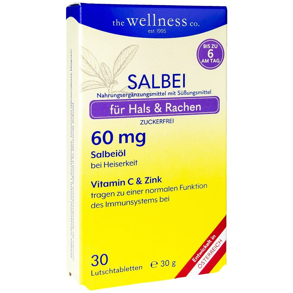 Wellness Salbei für Hals & Rachen 30 Lutschtabletten 30 G
