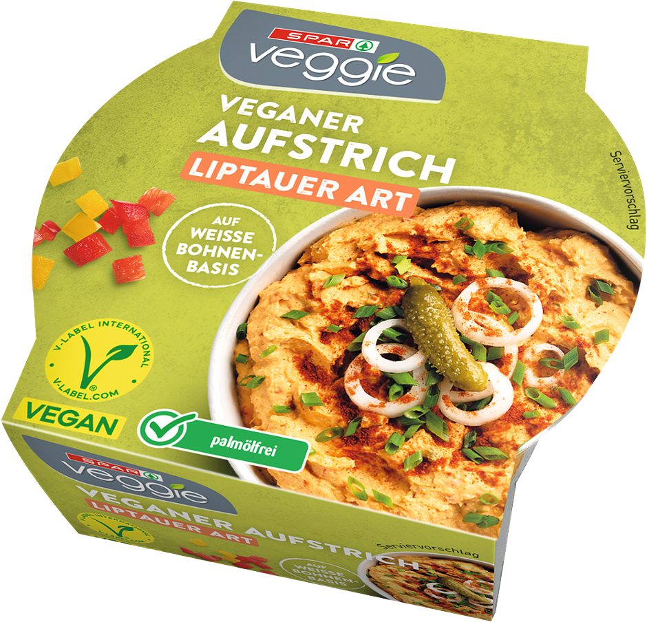SPAR Veggie veganer Aufstrich Liptauer Art 125 G