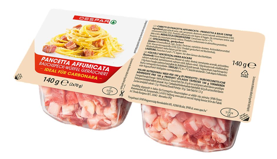 DESPAR Pancetta affumicata 2 x 70g 140 G