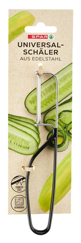 SPAR Edelstahl-Universalschäler Griff mit PVC Beschichtung 1 STK