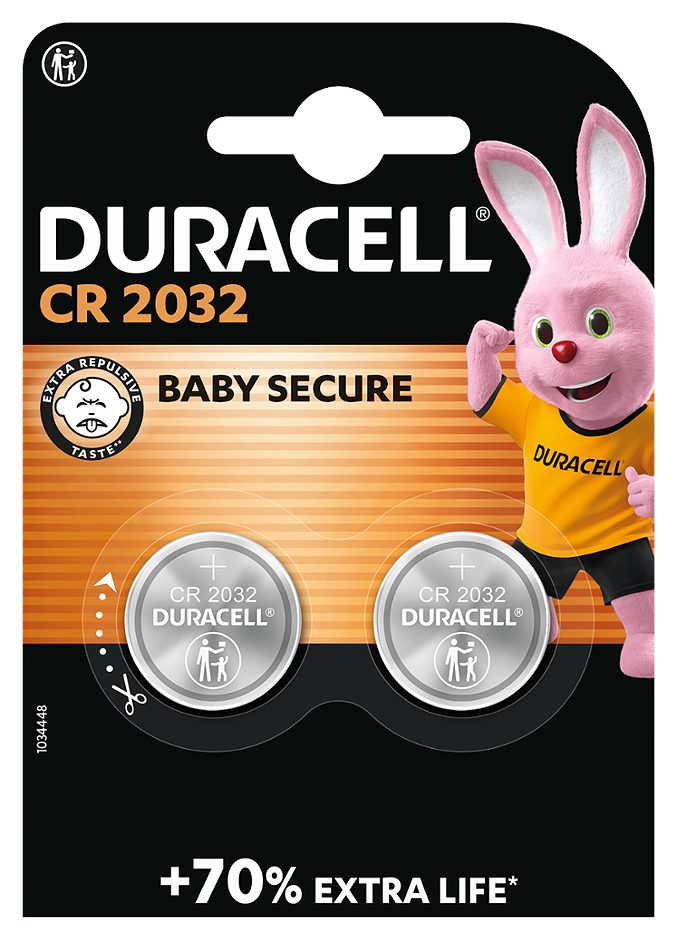 Duracell Knopfzelle CR2032 2 Stück