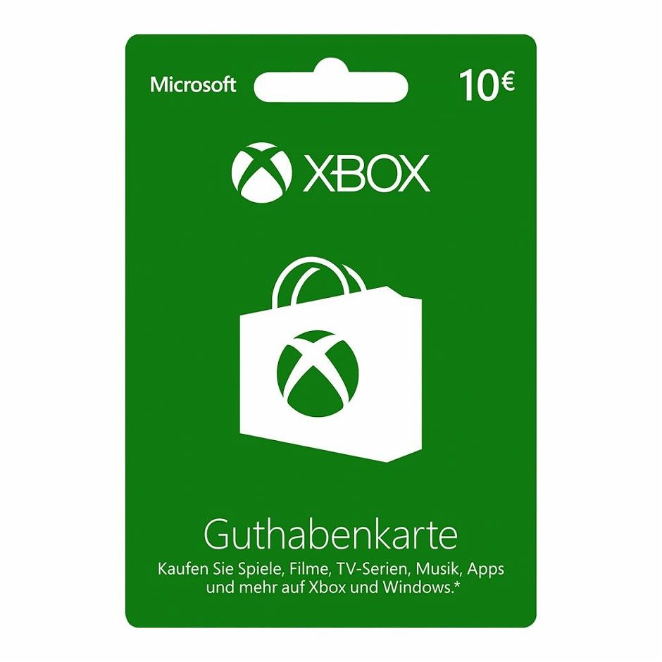 Microsoft Xbox Live Gutschein 10 €
