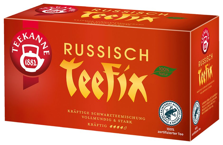 Teekanne Schwarzteemischung Russisch Teefix 20 Teebeutel