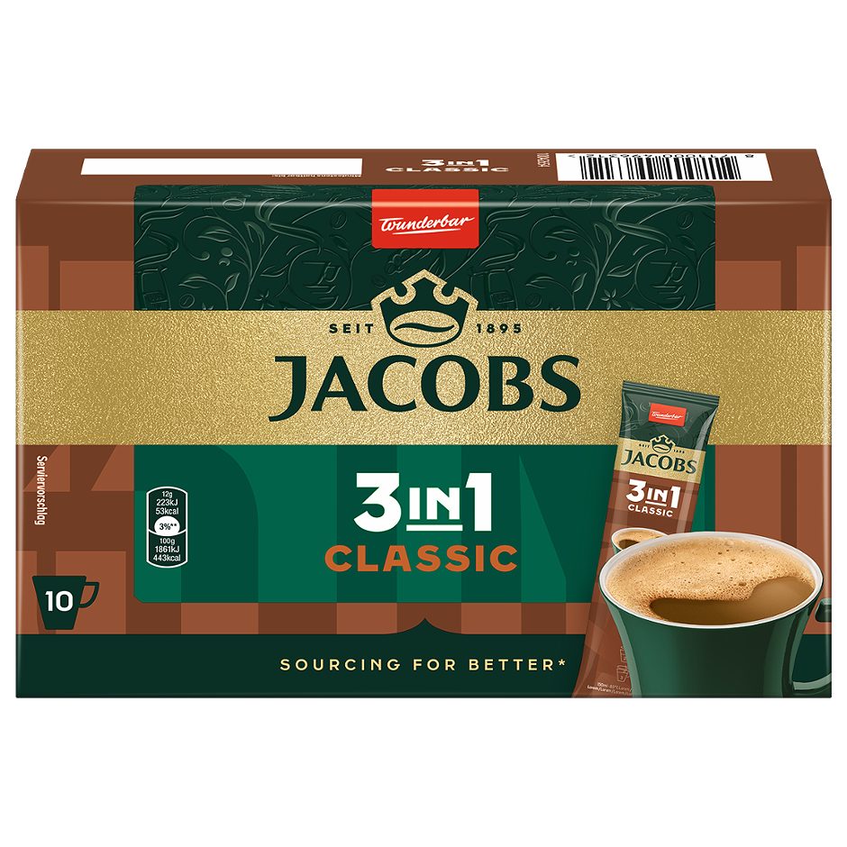 Jacobs Classic 3 in 1 10 Portionen 10 STK