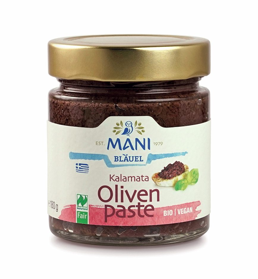 Mani Bio-Kalamata Olivenpaste Glas 180 G