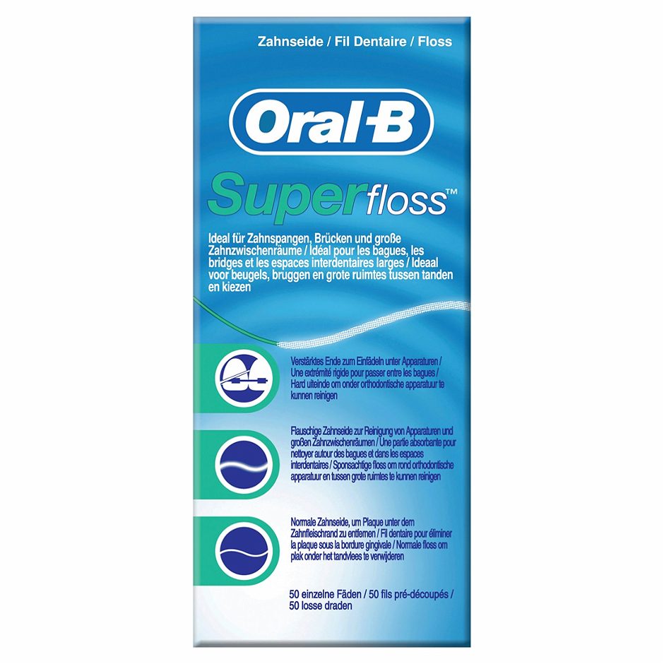 Oral-B Zahnseide Superfloss 50 einzelne Fäden