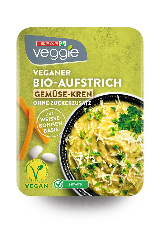 SPAR Veggie veganer Bio-Aufstrich Gemüse-Kren 125 G