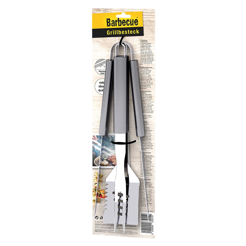 Barbecue Grillbesteck 3-teilig
