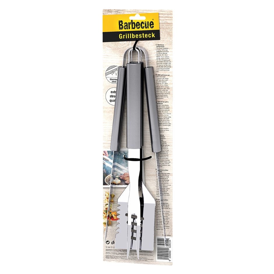 Barbecue Grillbesteck 3-teilig