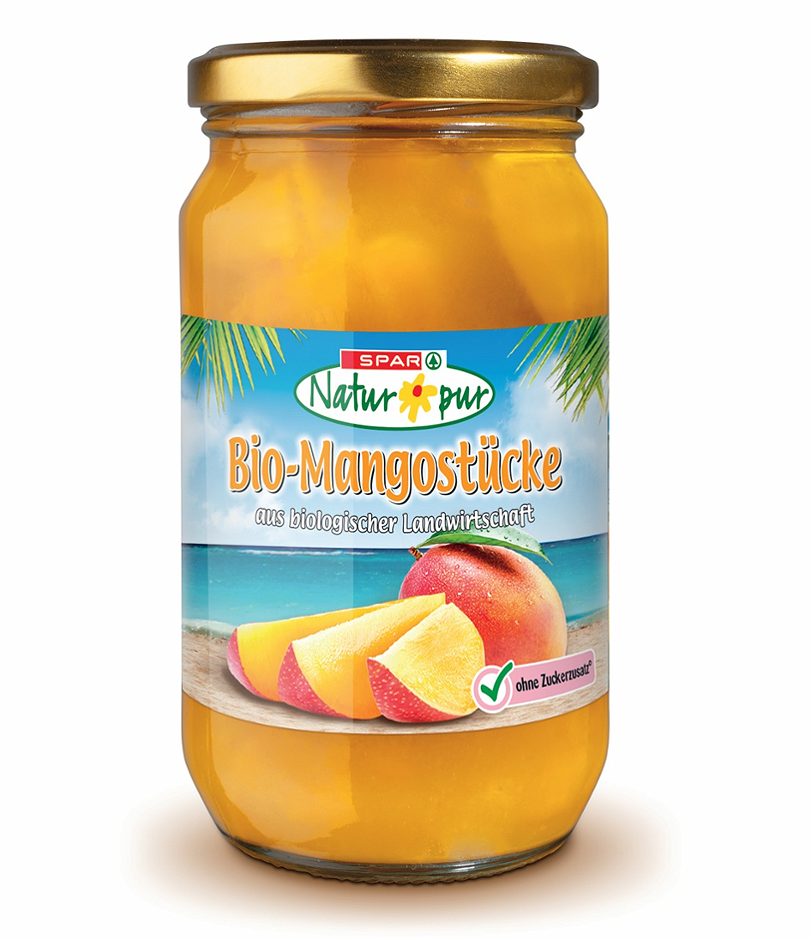 SPAR Natur*pur Bio-Mangostücke 340 G