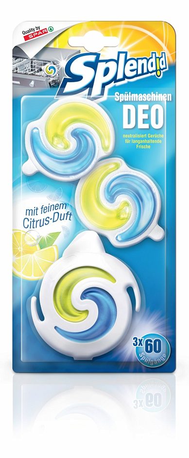 Splendid Spülmaschinen Deo Citrus-Duft 3 x 6 ml