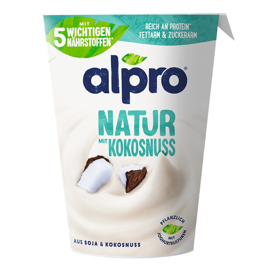 Alpro Soja Natur mit Kokosnuss 400 G