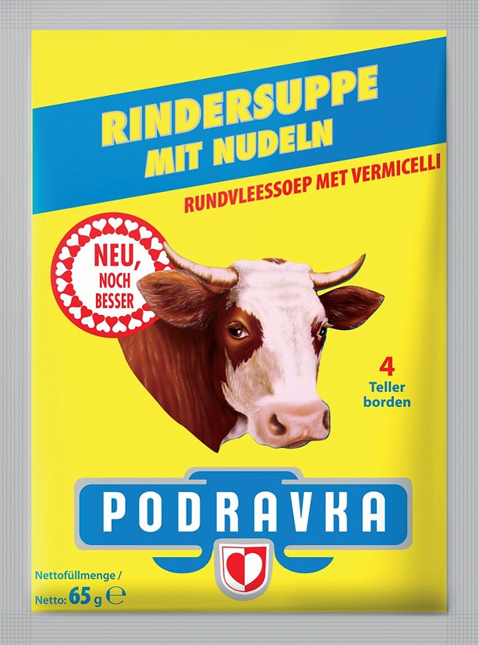 Podravka Rindersuppe mit Nudeln