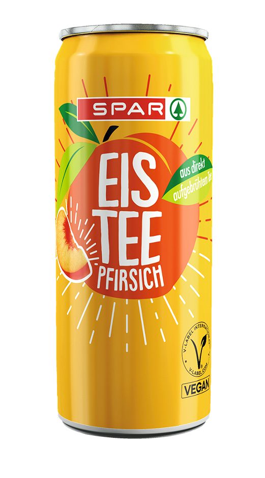 SPAR Eistee Pfirsich 330 ML EINWEG mit Pfand