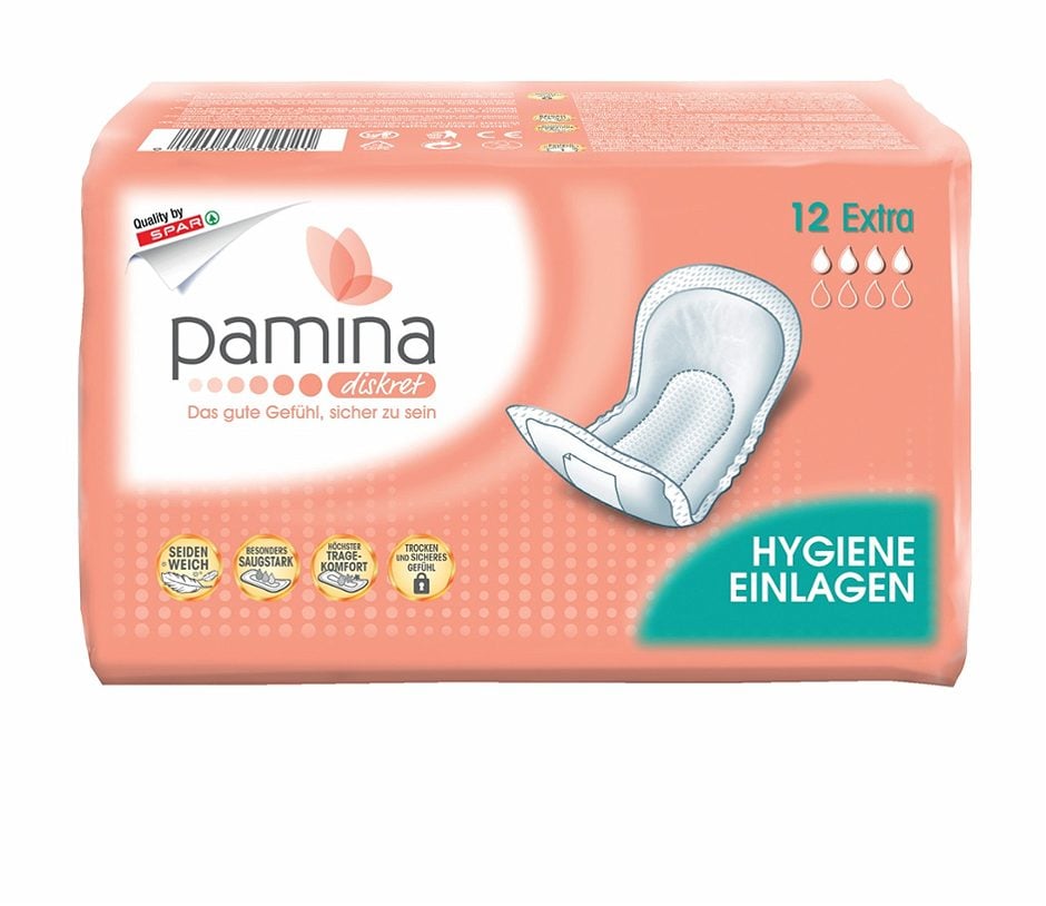 pamina diskret Hygiene-Einlagen Extra 12 Stück
