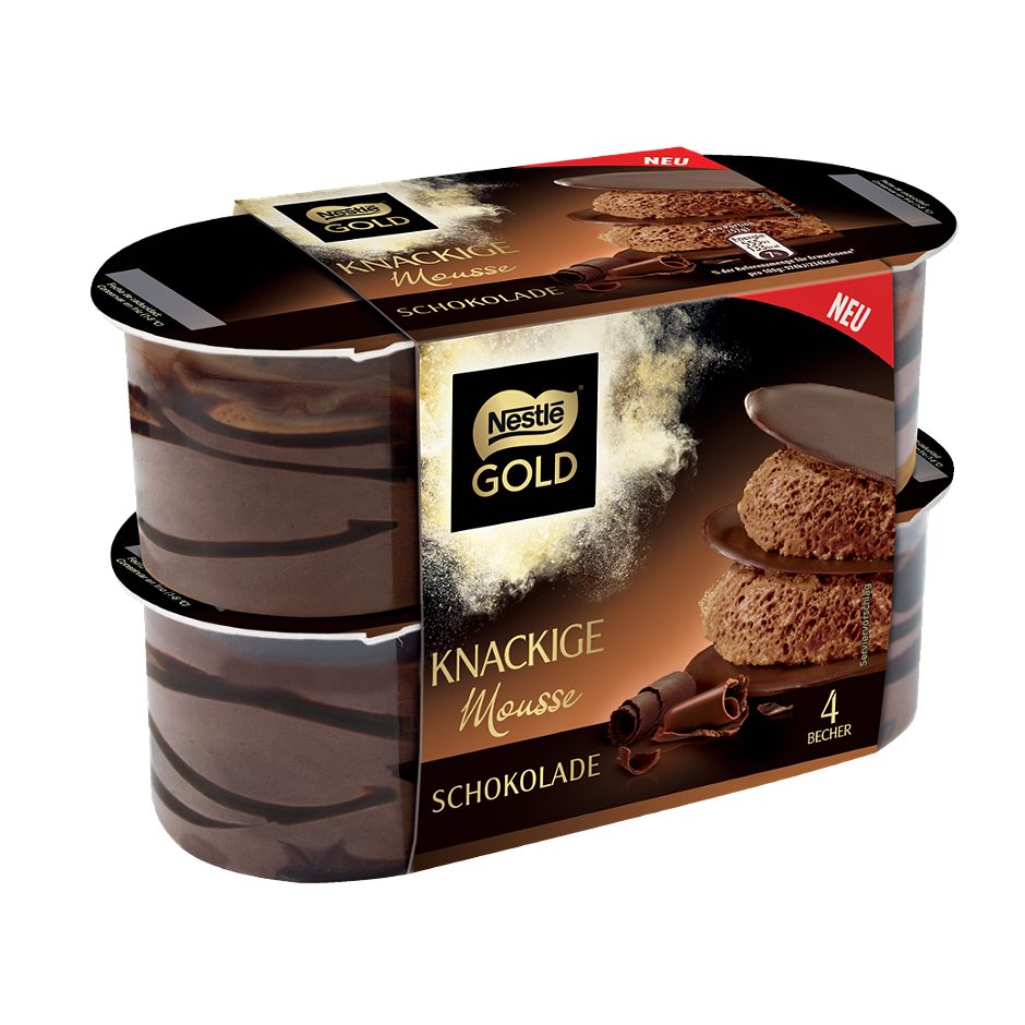 Nestlé Gold Knackige Mousse Schokolade 4x57g 228 G