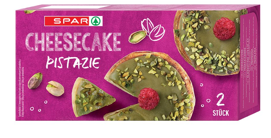 SPAR Cheesecake Pistazie 2 Stück 420 G