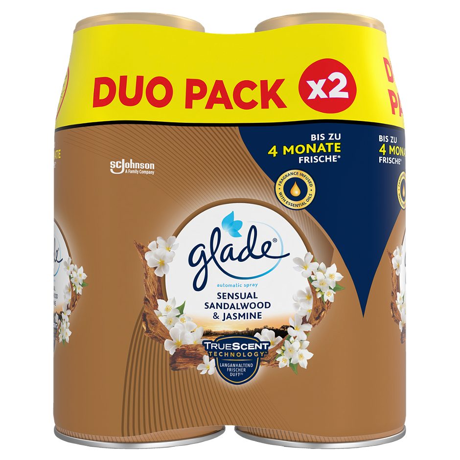 Glade automatic spray Lufterfrischer Nachfüller Sensual Sandalwood & Jasmine 2 x 269ml