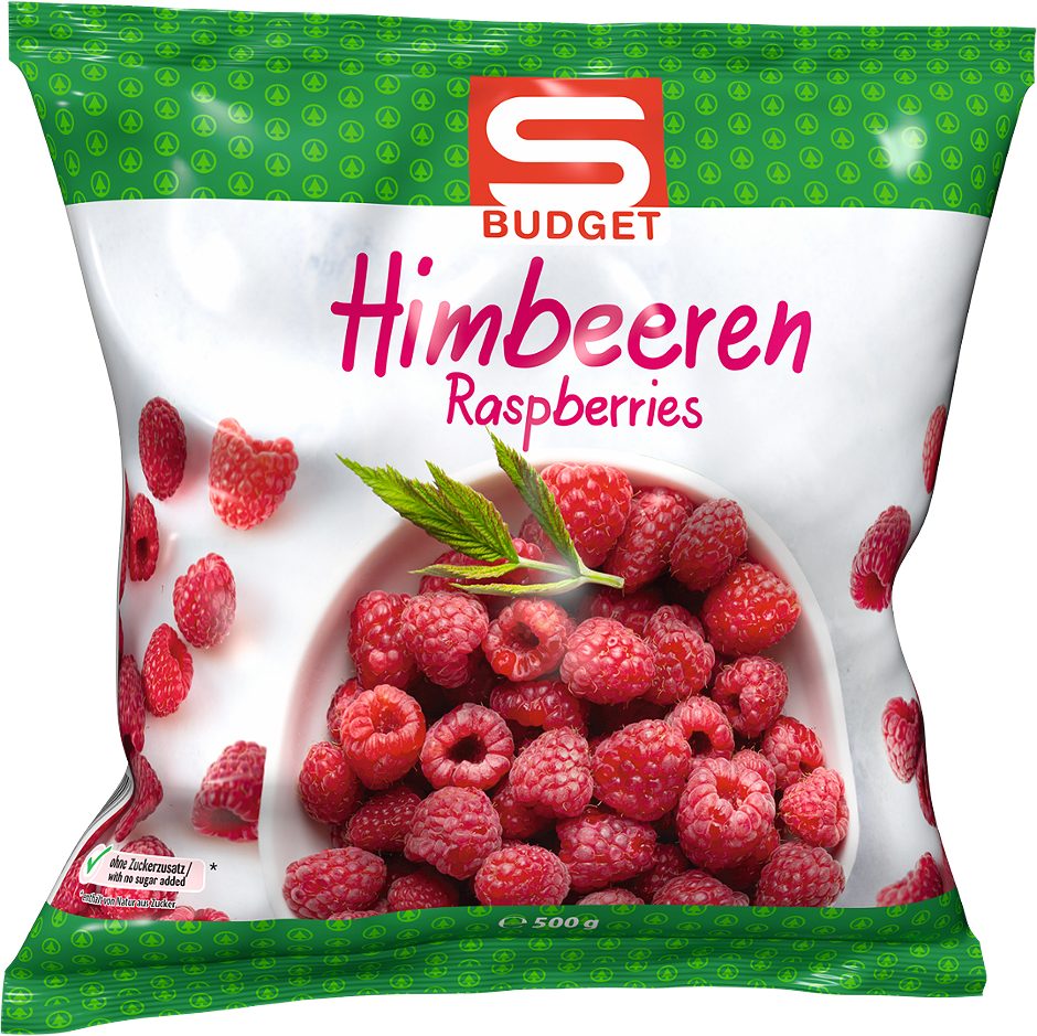 S-BUDGET Himbeeren tiefgekühlt 500 G