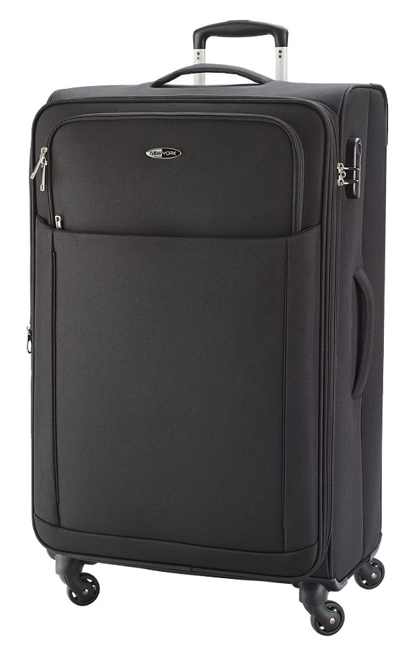 NEW YORK Professional Koffer Softschale Schwarz 54cm