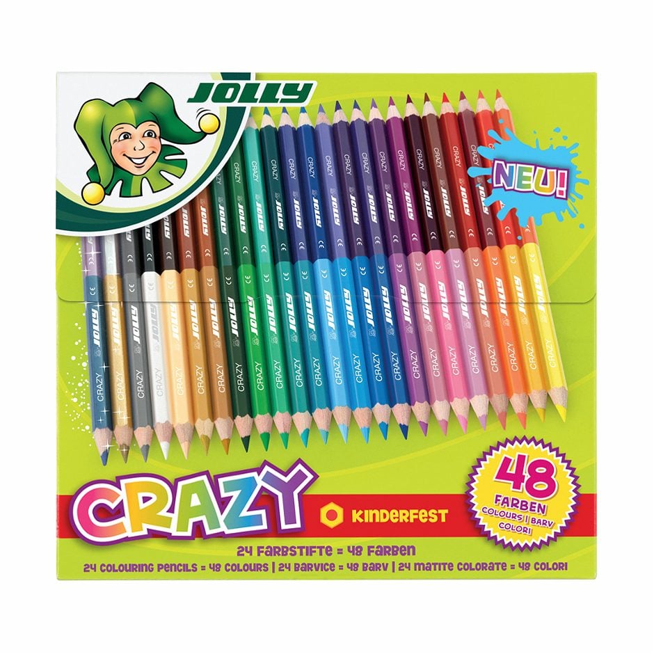 Jolly Duo Farbstifte Crazy 24 Stifte = 48 Farben