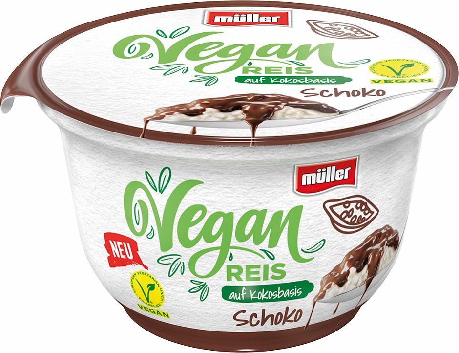 Müller veganer Reis auf Kokosbasis Schoko 180 G