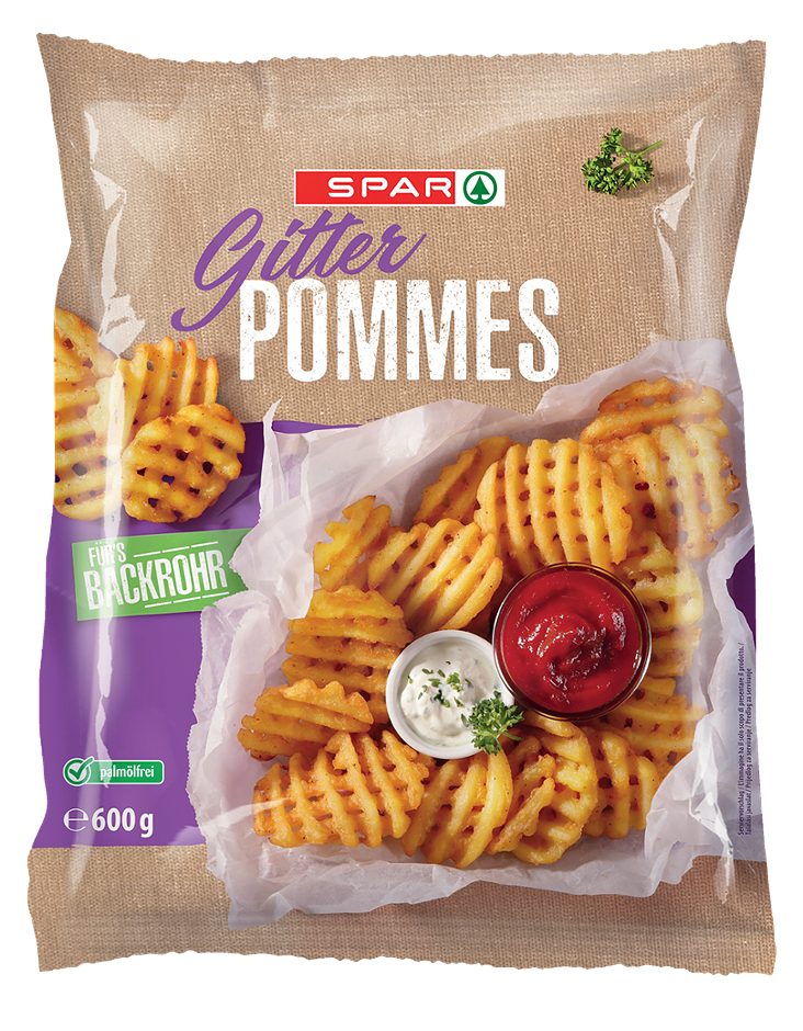 SPAR Gitter Pommes 600 G