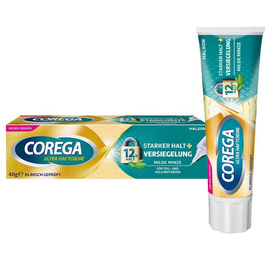 Corega Ultra-Haftcreme Starker Halt + Versiegelung 40g